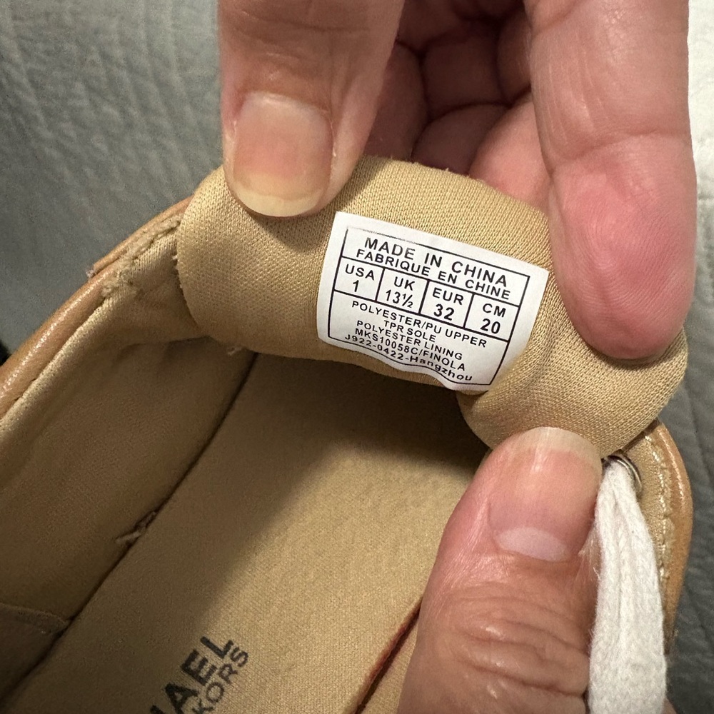 Michael Kors Tan and White Sneakers - Picture 3 of 3